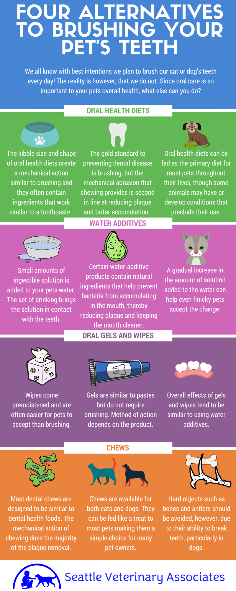 Four Alternatives to Brushing Your Pet's Teeth Seattle Veterinary